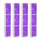 Adiroffice 12 in W, 12 in D, 72 in H, Steel ADI629-203-PUR-4PK - alternate 1